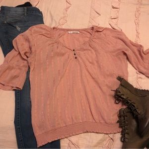 🔥🔥5/$50🔥🔥Maurices size 2 blush pink top